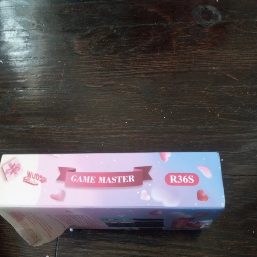 WUDS GAME MASTERS R36S EMULATOR LINUX ARC OS 2.0 Pink Box Console Purple Used